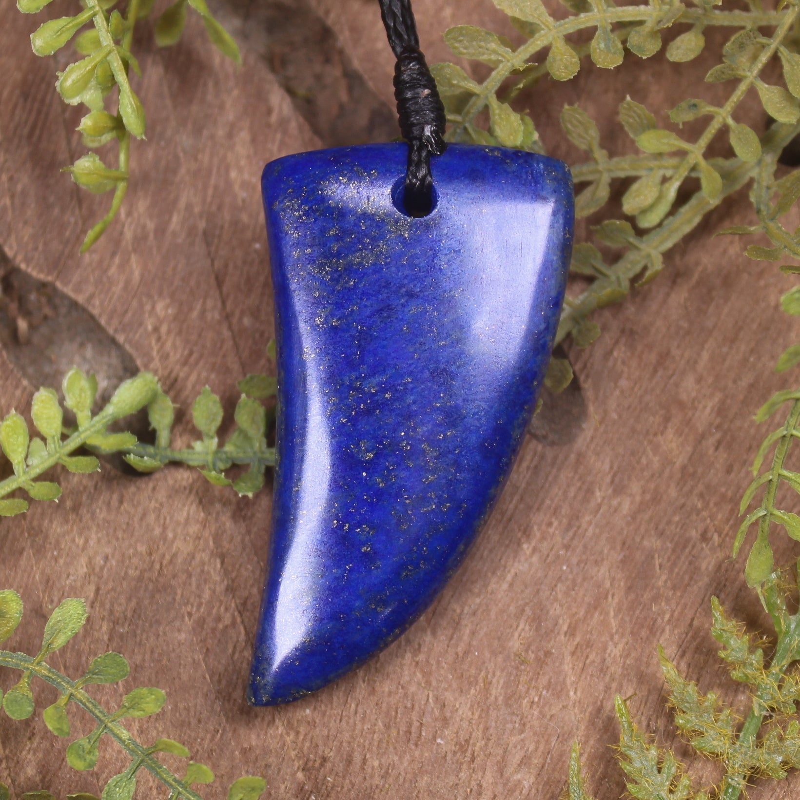 Lapis Lazuli Taniwha Tooth Pendant