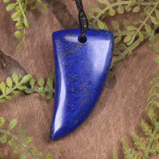 Lapis Lazuli Taniwha Tooth Pendant