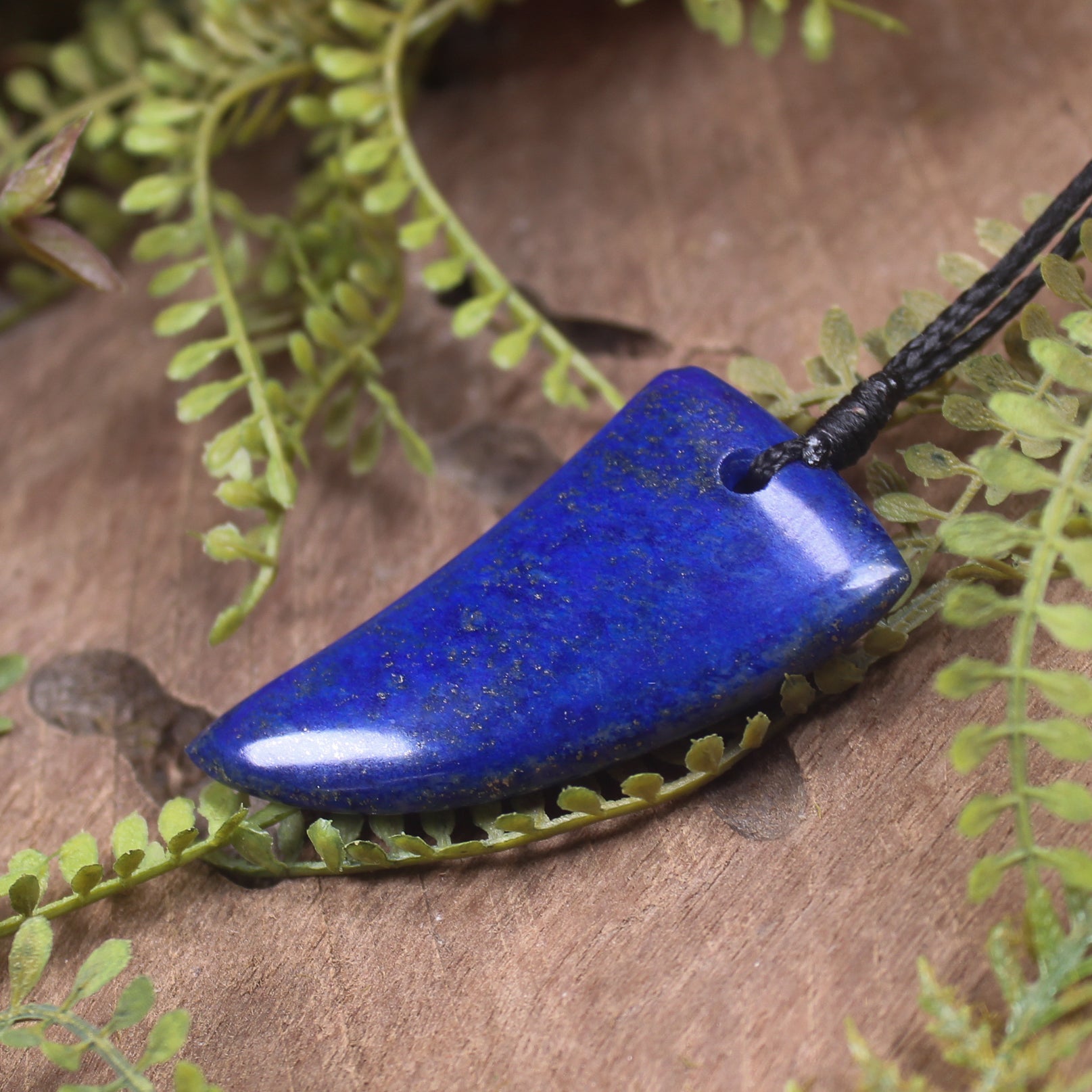 Lapis Lazuli Taniwha Tooth Pendant