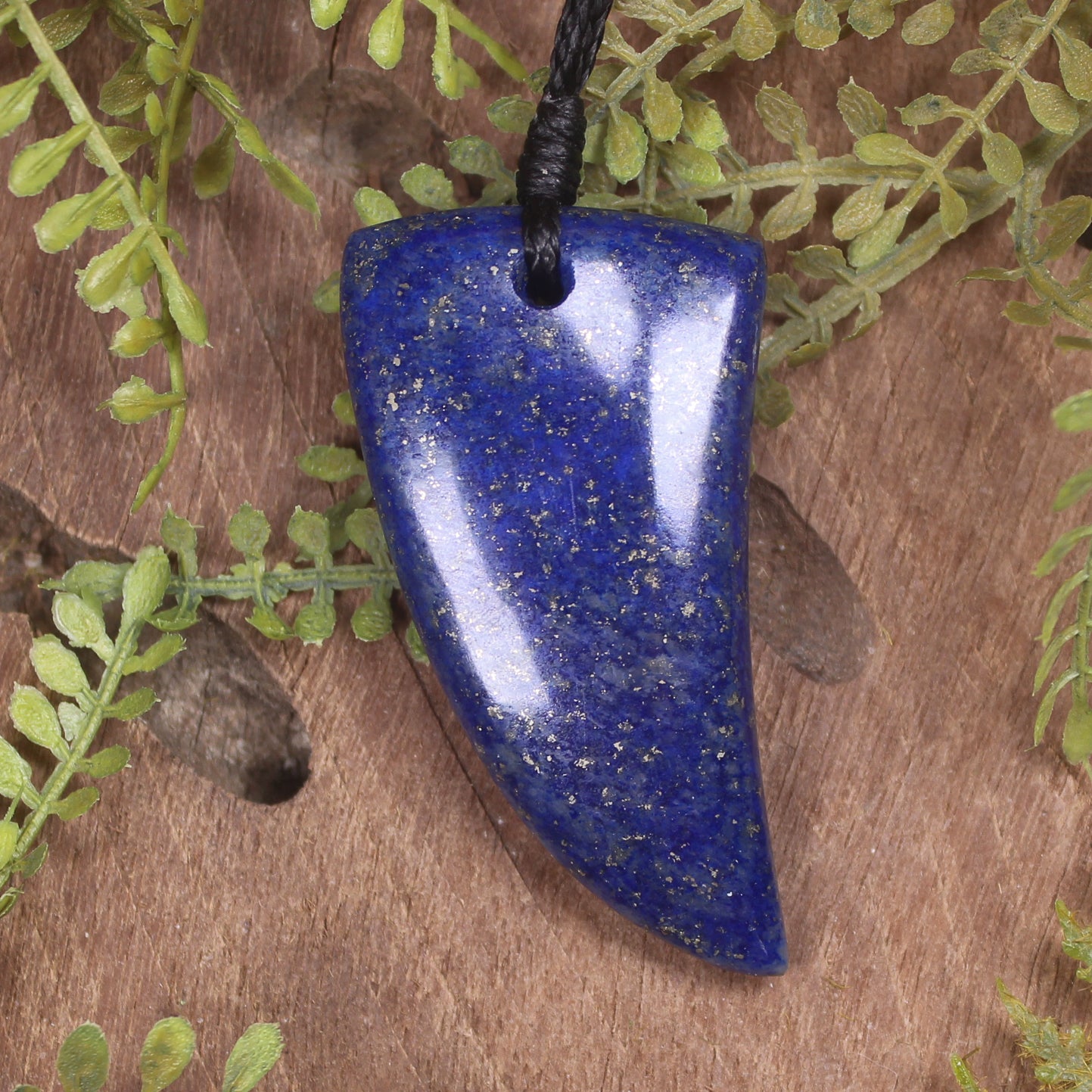 Lapis Lazuli Taniwha Tooth Pendant