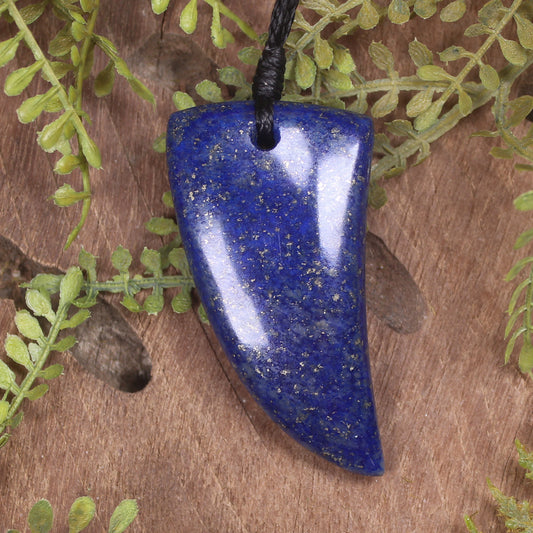 Lapis Lazuli Taniwha Tooth Pendant