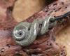 Koru Twist carved from Serpentine Pounamu - NZ Greenstone