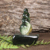 Twist Sculpture carved from Flower Jade Pounamu - NZ Greenstone