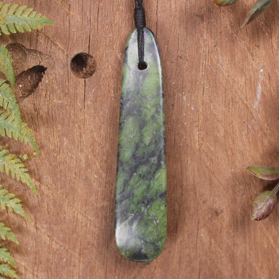 Roimata Teardrop carved from Douglas Creek Pounamu - NZ Greenstone