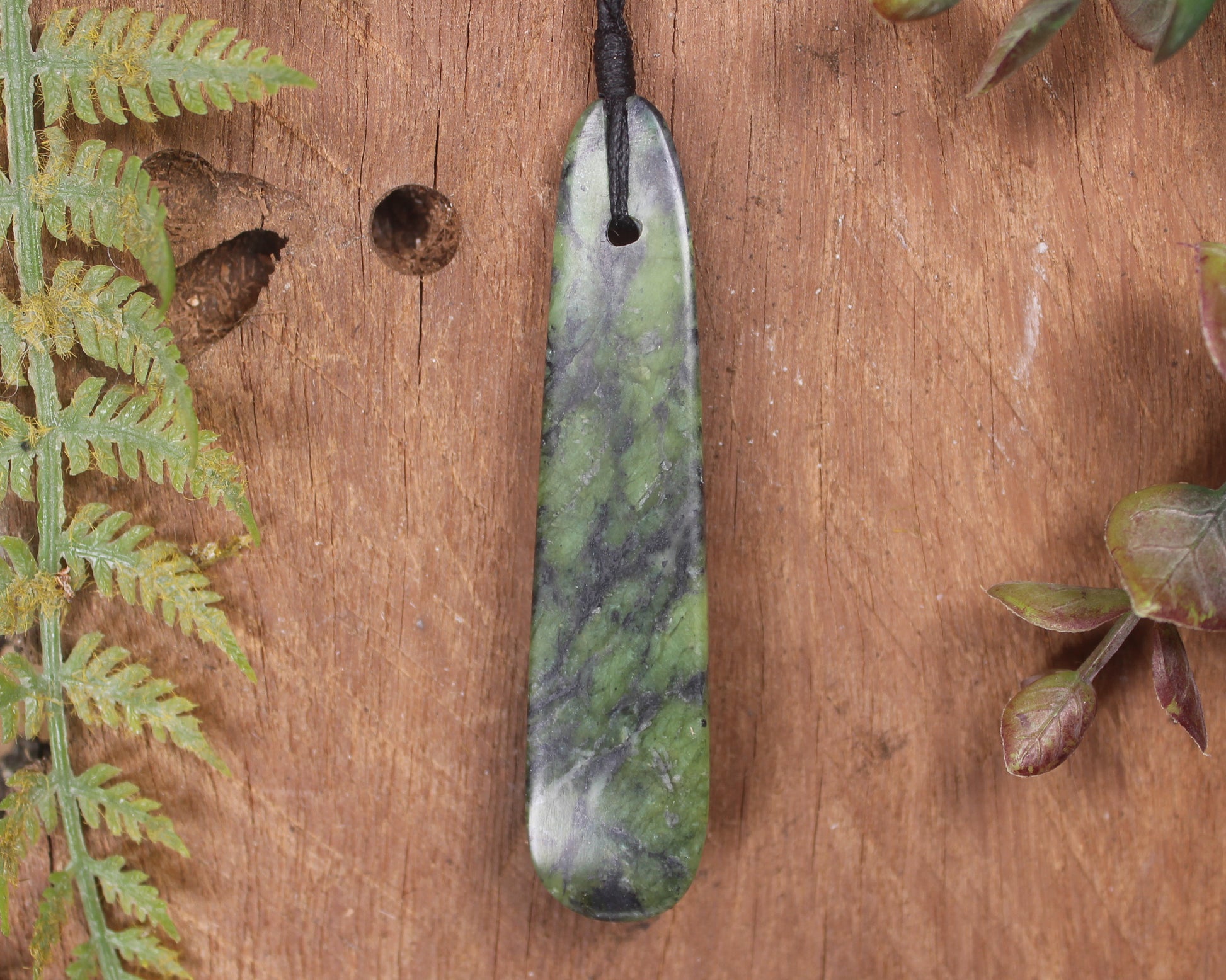 Roimata Teardrop carved from Douglas Creek Pounamu - NZ Greenstone