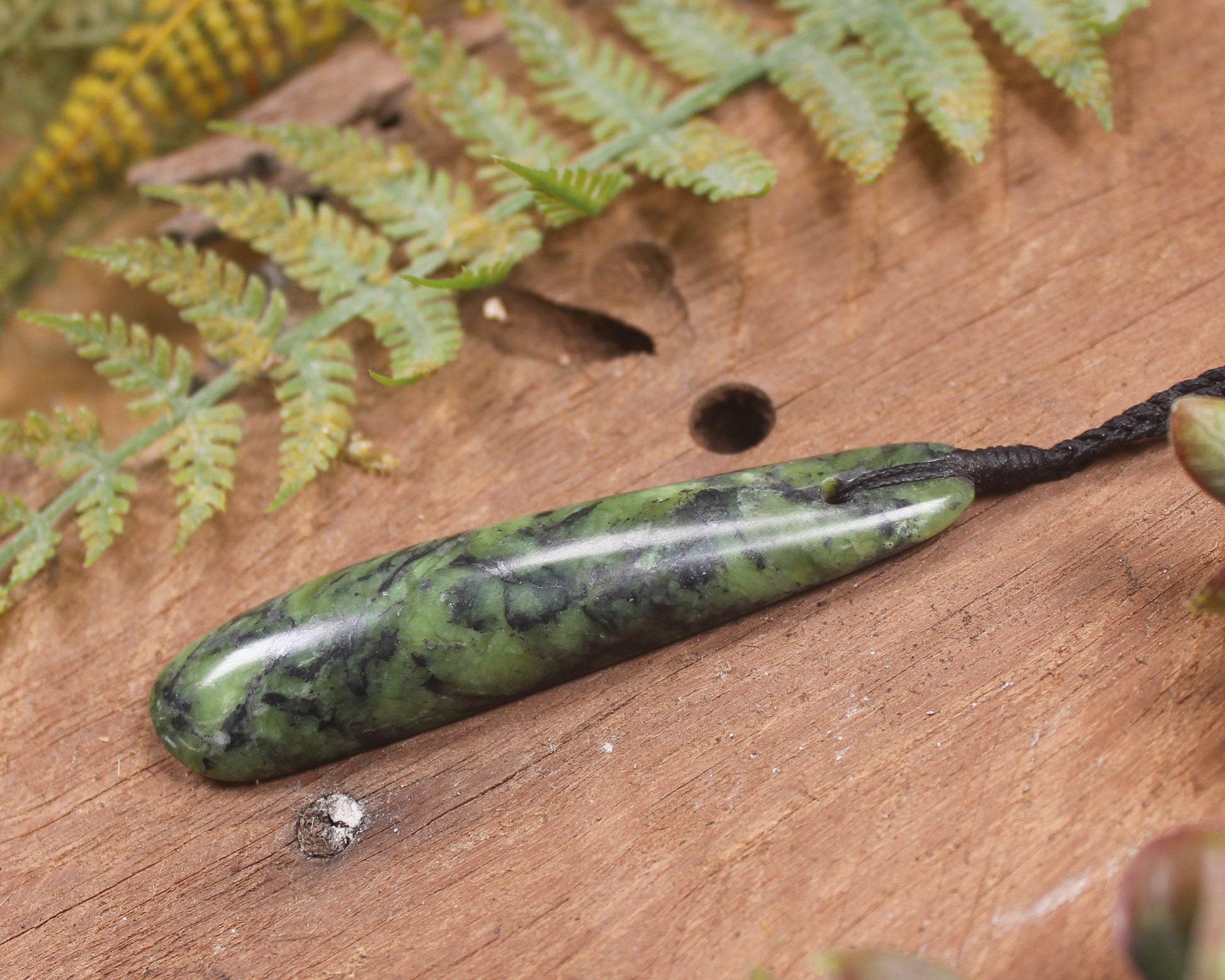 Roimata Teardrop carved from Douglas Creek Pounamu - NZ Greenstone