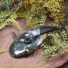 Hei Matau or Fish Hook carved from Totoweka Pounamu - NZ Greenstone