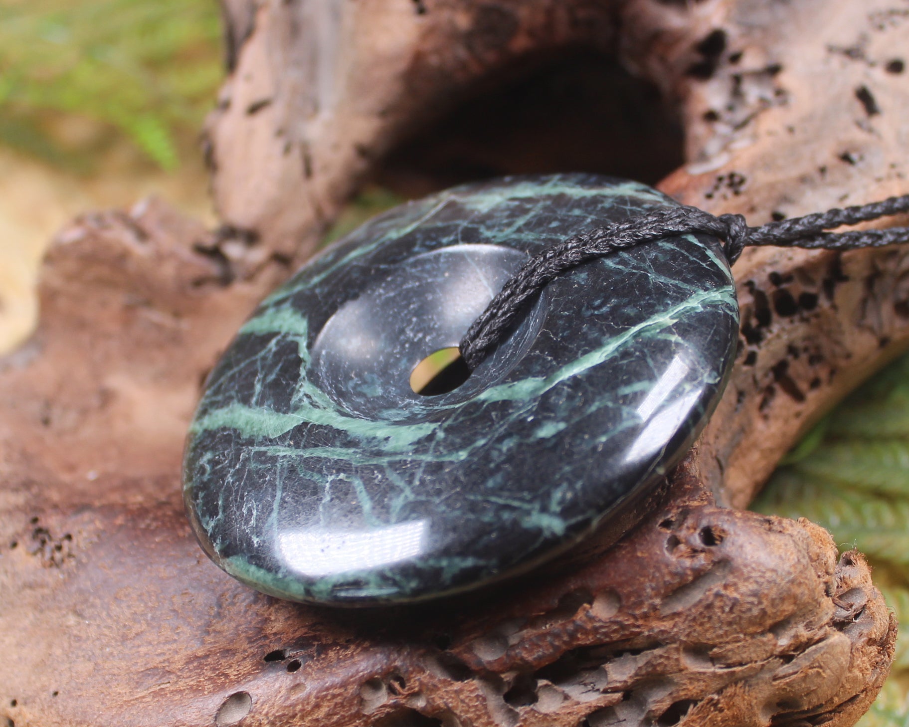 Porowhita carved from NZ Serpentine