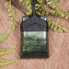 Flower Jade Pounamu Toki Pendant - NZ Greenstone