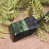 Flower Jade Pounamu Toki Pendant - NZ Greenstone