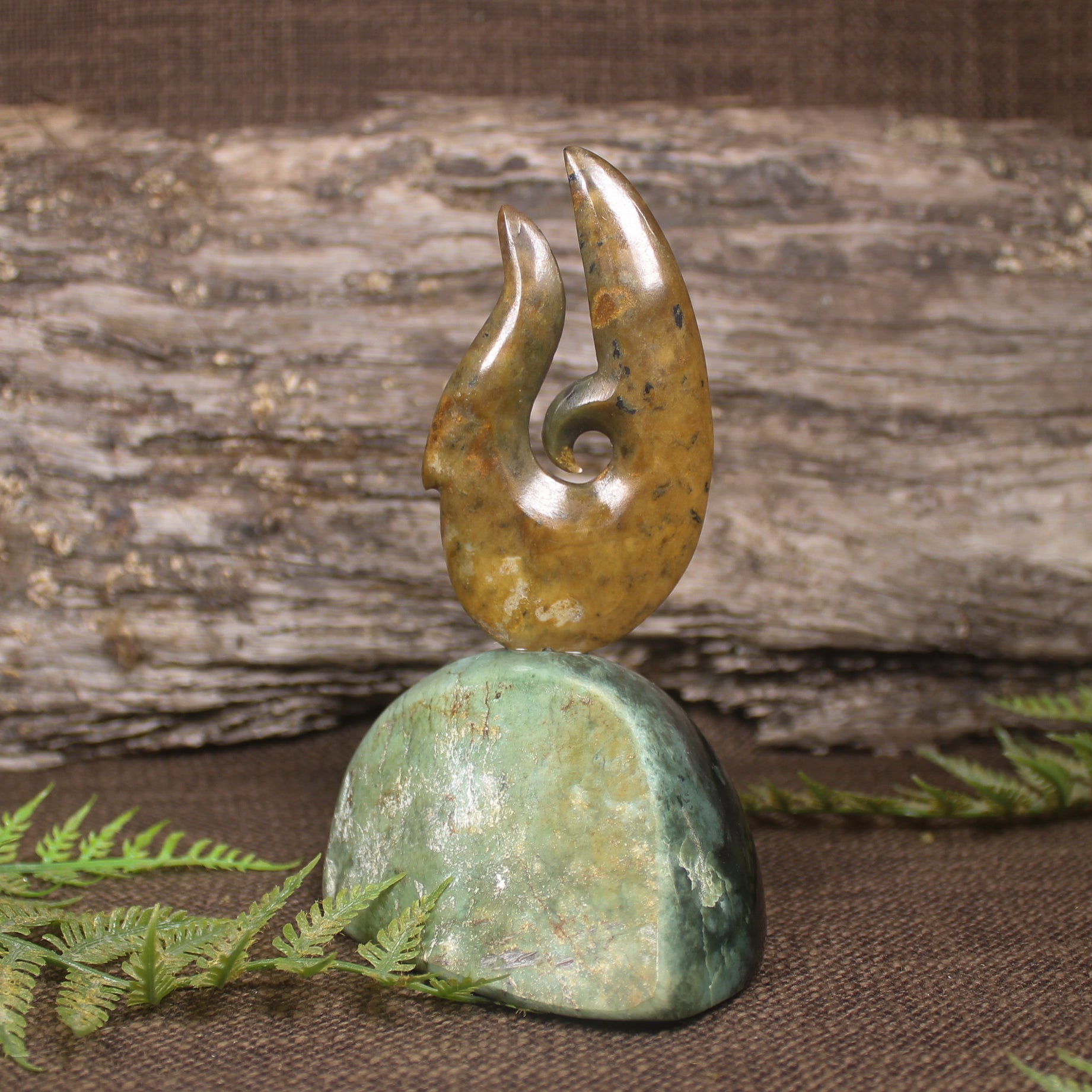Matau Sculpture carved from Pounamu