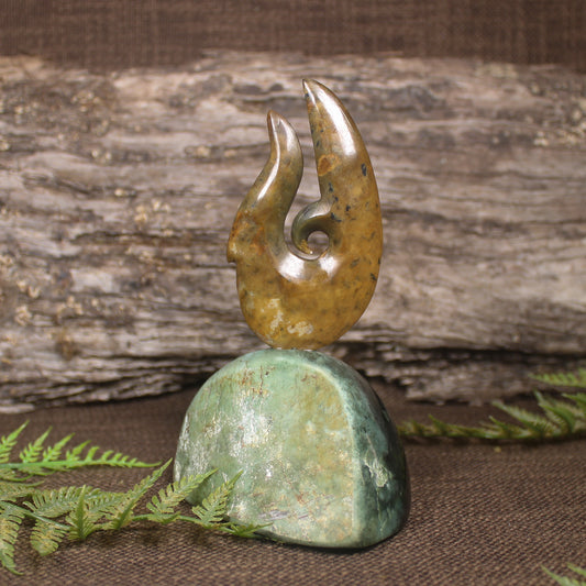 Matau Sculpture carved from Pounamu