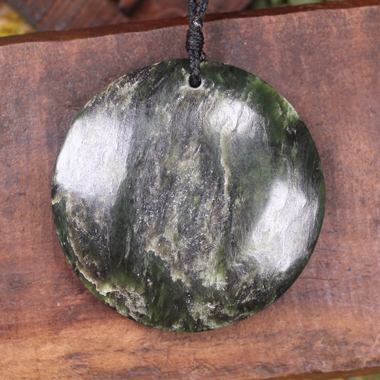 Porowhita carved from Rimu Pounamu - NZ Greenstone