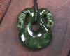 Pekapeka Pendant carved from Kawakawa Pounamu - NZ Greenstone