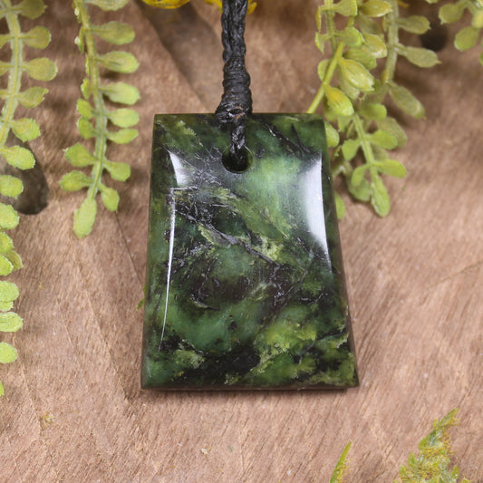 Douglas Creek Pounamu carved into a Toki Pendant - NZ Greenstone