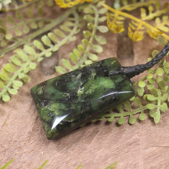Douglas Creek Pounamu carved into a Toki Pendant - NZ Greenstone