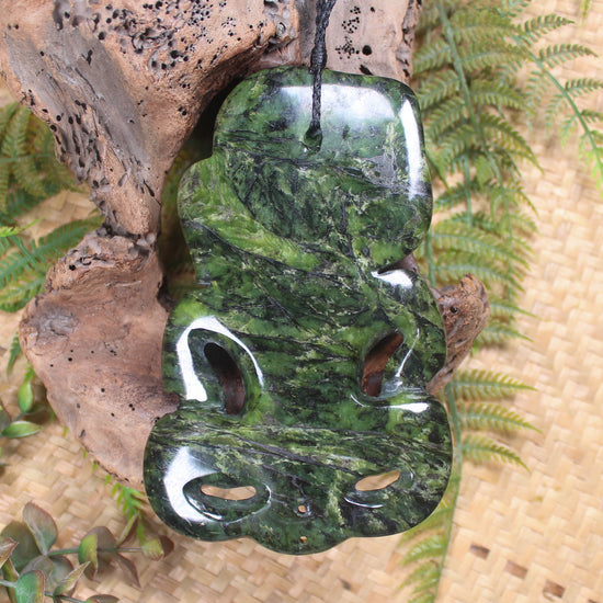 Douglas Creek Pounamu Hei Tiki - NZ Greenstone