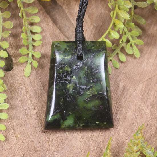 Douglas Creek Pounamu carved into a Toki Pendant - NZ Greenstone
