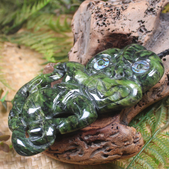 Douglas Creek Pounamu Hei Tiki - NZ Greenstone