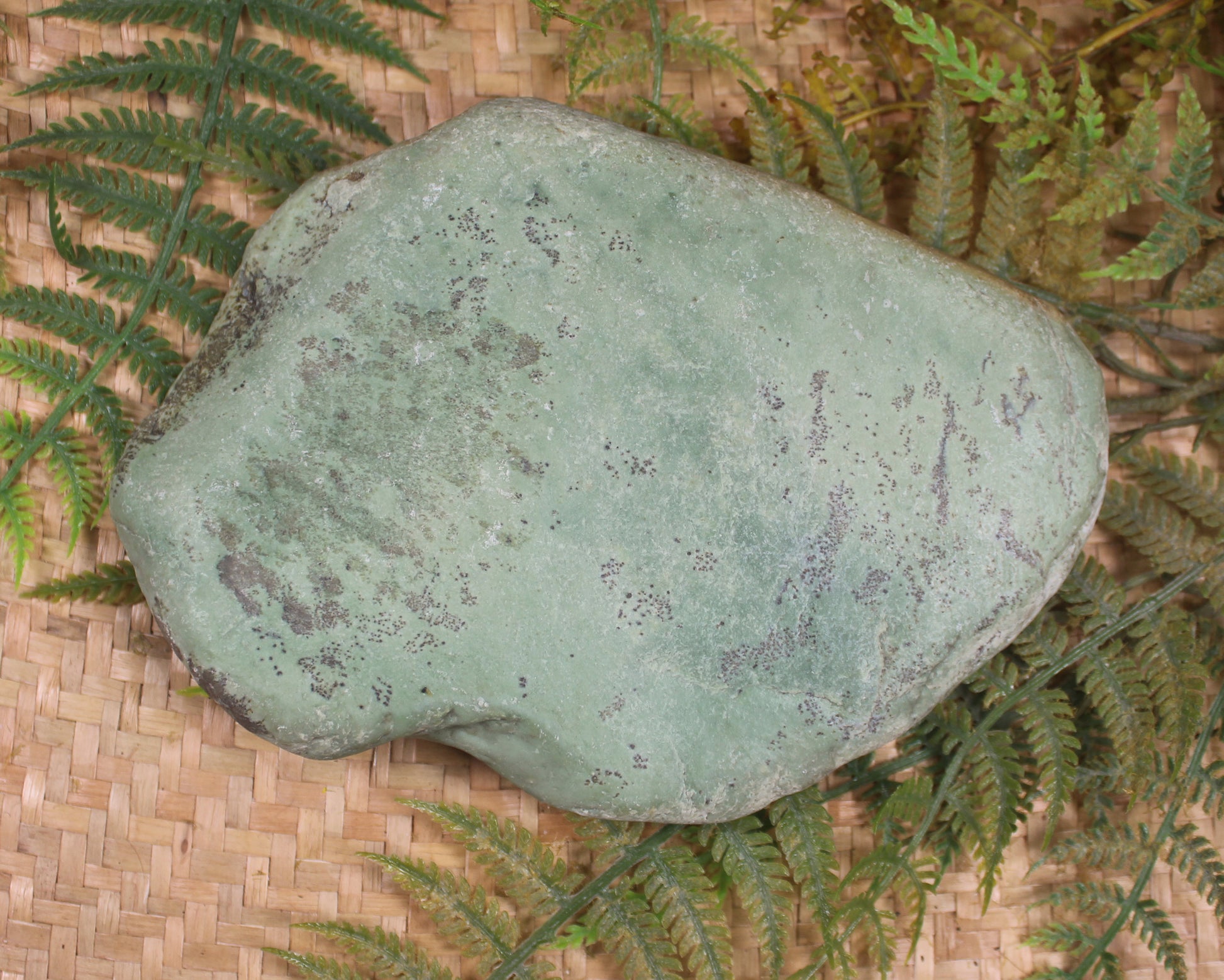 Freeform Pounamu Sculpture - Kokopu  Pounamu - NZ Greenstone