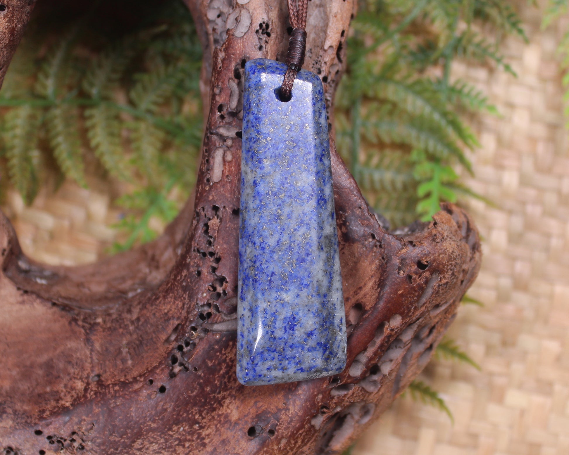 Toki or Adze carved from Lapis Lazuli