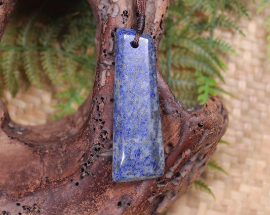 Toki or Adze carved from Lapis Lazuli