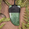 Flower Jade Pounamu Taniwha Tooth pendant