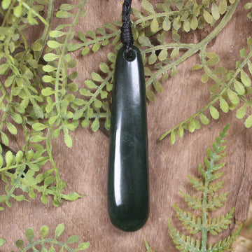 Kawakawa Pounamu Roimata Pendant - NZ Greenstone