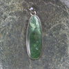 Kawakawa Pounamu pendant set in Sterling Silver - NZ Greenstone