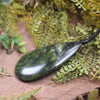 Roimata or Teardop carved from Douglas Creek Pounamu - NZ Greenstone