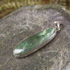 Kawakawa Pounamu pendant set in Sterling Silver - NZ Greenstone