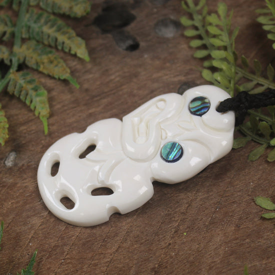 Hei Tiki carved from Bone