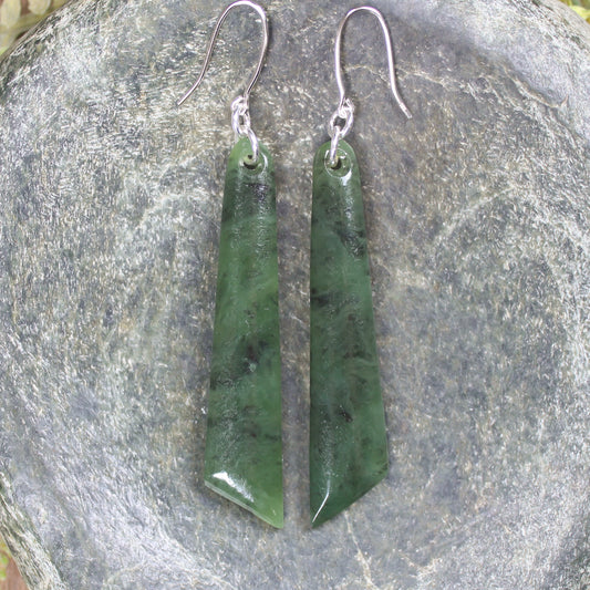 Hapopo Pounamu Earrings