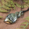Twist or Pikorua carved from Flower Jade Pounamu - NZ Greenstone