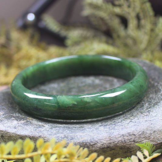 Bangle carved from Hapopo Pounamu - NZ Greenstone