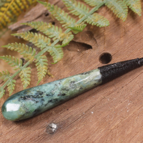 Roimata Teardrop carved from Inanga Pounamu - NZ Greenstone