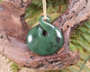 Twist or Pikorua carved from Hapopo Pounamu - NZ Greenstone