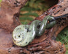 Koru Twist carved from Rimu Pounamu - NZ Greenstone