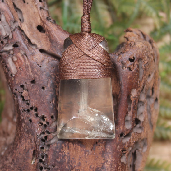 Lemon Quartz carved into a Toki or Adze