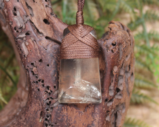 Lemon Quartz carved into a Toki or Adze