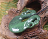 Pekapeka Pendant carved from Hapopo Pounamu - NZ Greenstone