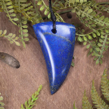 Lapis Lazuli Taniwha Tooth Pendant