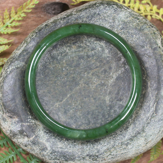 Bangle carved from Hapopo Pounamu - NZ Greenstone