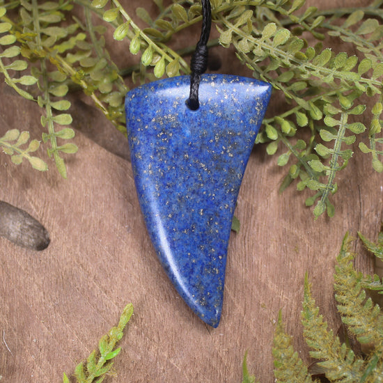 Lapis Lazuli Taniwha Tooth Pendant