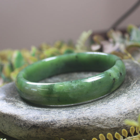 Bangle carved from Hapopo Pounamu - NZ Greenstone