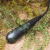 Roimata or Teardop carved from Douglas Creek Pounamu - NZ Greenstone