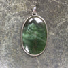 Hapopo Pounamu pendant set in Sterling Silver - NZ Greenstone