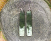 Roimata or Teardrop earrings carved from Rimu Pounamu - NZ Greenstone