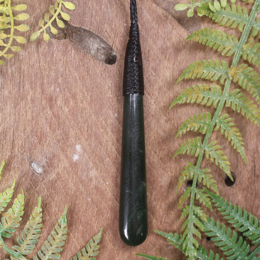 Kawakawa Pounamu Roimata Pendant - NZ Greenstone