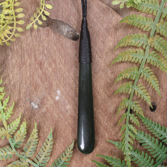 Kawakawa Pounamu Roimata Pendant - NZ Greenstone